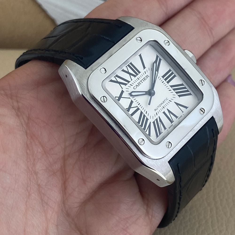 Cartier santos hotsell 100 usato